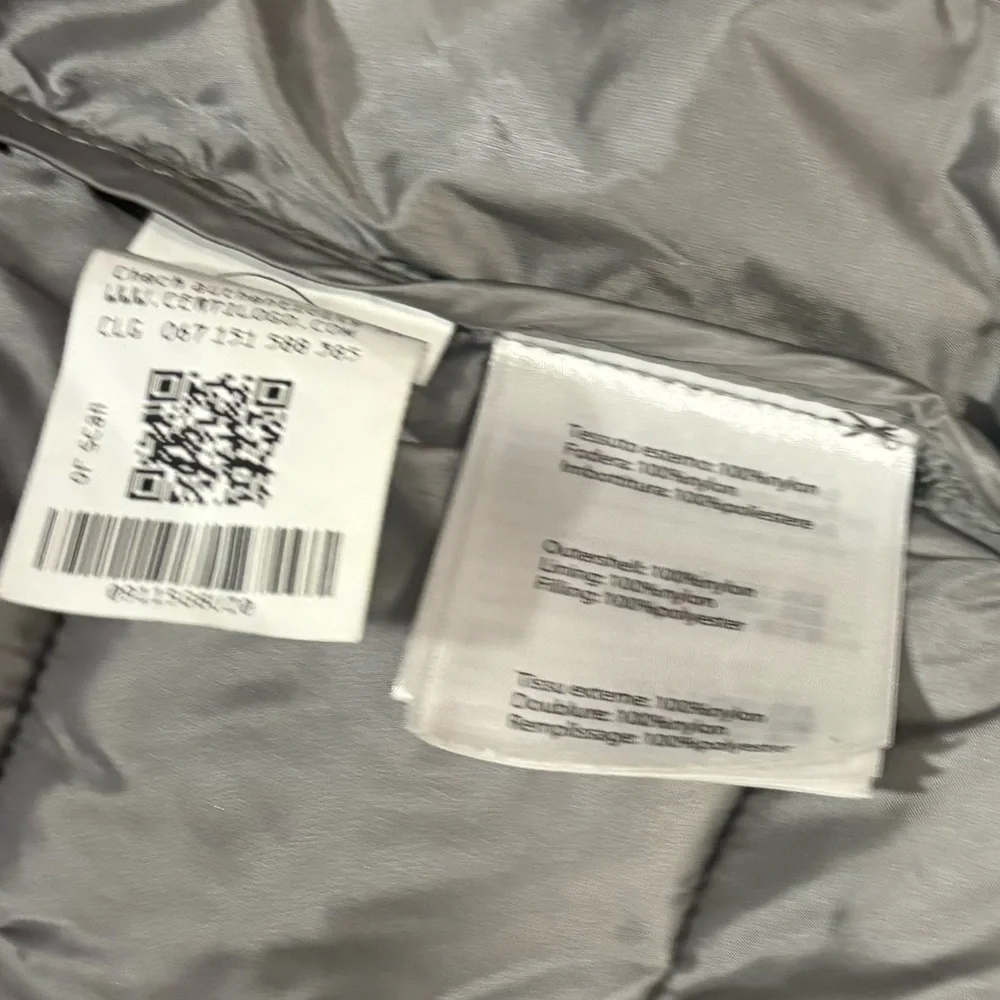 SAVE THE DUCK Stand Up Collar Grey Puffer Jacket - Picture 9 of 9